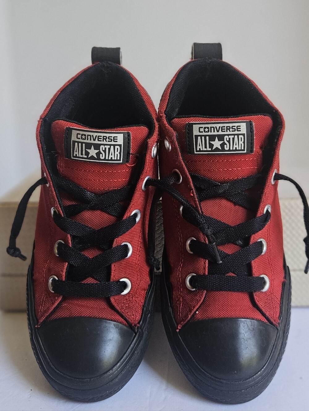 Converse Chuck Taylor All Star Street Mid Red Black Kids 3Y / Women 5